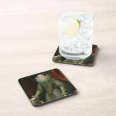 Koningin Margarita van Oostenrijk, 1609 (olie op d Drankjes Onderzetter (Rechterzijde)