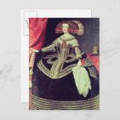 Koningin Mariana van Oostenrijk c.1653 Briefkaart (Voorkant / Achterkant)