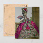 Koningin Marie Antoinette ~ Briefkaart (Voorkant / Achterkant)