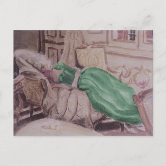 Koningin Marie Antoinette ~ Briefkaart / Uitnodigi (Voorkant)