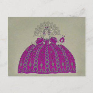 Koningin Marie Antoinette ~ Briefkaart / Uitnodigi
