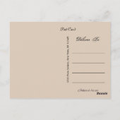 Koningin Marie Antoinette ~ Briefkaart / Uitnodigi (Achterkant)