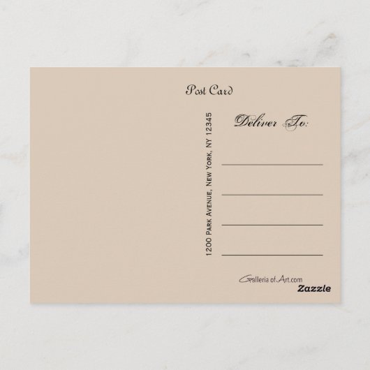 Koningin Marie Antoinette ~ Briefkaart / Uitnodigi (Achterkant)