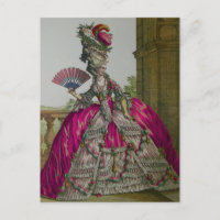 Koningin Marie Antoinette ~ Briefkaart / Uitnodigi