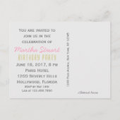 Koningin Marie Antoinette ~ Briefkaart / Uitnodigi (Achterkant)