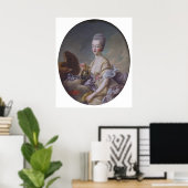 Koningin Marie Antoinette door François Hubert Dro Poster (Thuiskantoor)