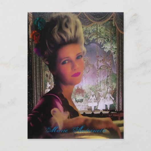 Koningin Marie Antoinette II ~ Ansichtkaart / Uitn Uitnodiging Briefkaart (Voorkant)