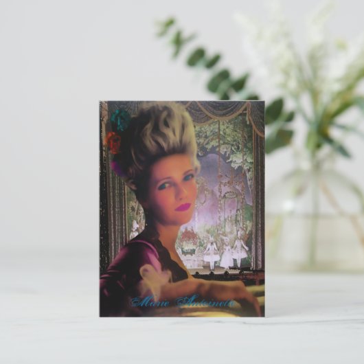 Koningin Marie Antoinette II ~ Ansichtkaart / Uitn Uitnodiging Briefkaart (Staand voorkant)