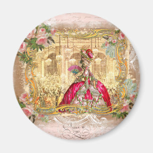 Koningin Marie Antoinette in de roze van de Versai Magneet