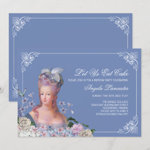 Koningin Marie Antoinette laat ons taartfeest eten Kaart