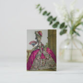 Koningin Marie Antoinette (meer opties) - Visitekaartje (Staand voorkant)