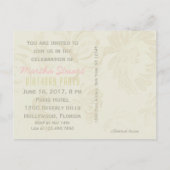 Koningin Marie Antoinette ~ Uitnodiging Briefkaart (Achterkant)