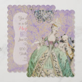 Koningin Marie Antoinette - Uitnodigingen / RSVP # (Voorkant / Achterkant)