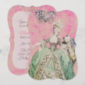 Koningin Marie Antoinette - Uitnodigingen / RSVP (Voorkant / Achterkant)