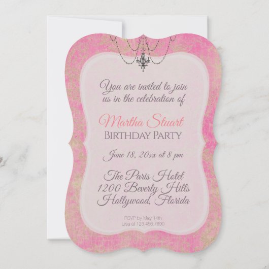 Koningin Marie Antoinette - Uitnodigingen / RSVP (Achterkant)