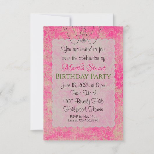 Koningin Marie Antoinette - Uitnodigingen / RSVP (Achterkant)