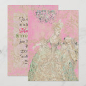 Koningin Marie Antoinette - Uitnodigingen / RSVP (Voorkant / Achterkant)