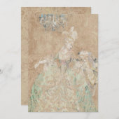 Koningin Marie Antoinette - Uitnodigingen / RSVP (Voorkant / Achterkant)