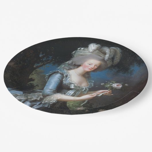  koningin Marie Antoinette van Frankrijk Papieren Bordje (Gekanteld)