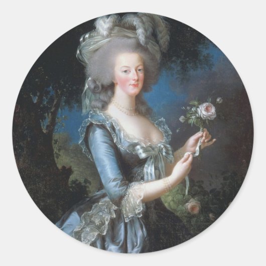koningin Marie Antoinette van Frankrijk Ronde Sticker (Voorkant)