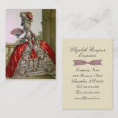 Koningin Marie Antoinette ~ Visitekaartje (Voorkant / Achterkant)