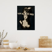 Koningin Marie Antoinette Viva la cake Poster Art (Keuken)
