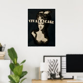 Koningin Marie Antoinette Viva la cake Poster Art (Thuiskantoor)