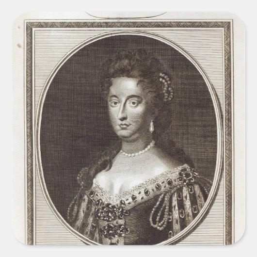 Koningin Mary bij Kensington Palace Vierkante Sticker (Voorkant)