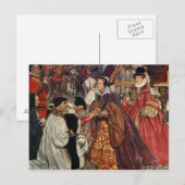 Koningin Mary en Princess Elizabeth Briefkaart (Voorkant / Achterkant)