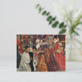 Koningin Mary en Princess Elizabeth Briefkaart (Staand voorkant)
