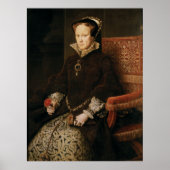Koningin Mary I of England Maria Tudor van Antonis Poster (Voorkant)