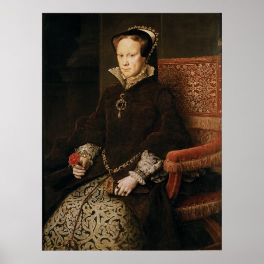 Koningin Mary I of England Maria Tudor van Antonis Poster (Voorkant)