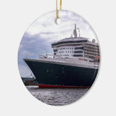 Koningin Mary II in Hamburg Harbour Keramisch Ornament (Links)