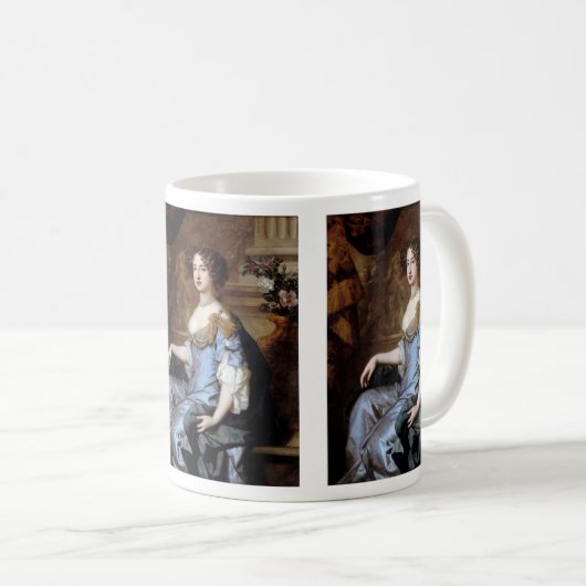 Koningin Mary II van Sir Peter Lely Coffee Mok (Voorkant rechts)