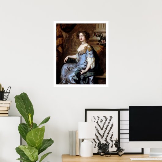 Koningin Mary II van Sir Peter Lely Poster (Thuiskantoor)