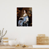 Koningin Mary II van Sir Peter Lely Poster (Keuken)