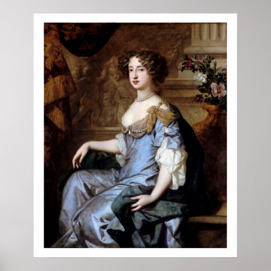 Koningin Mary II van Sir Peter Lely Poster (Voorkant)