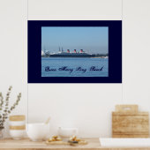 Koningin Mary Long Beach Wall Poster (Keuken)