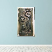 Koningin Maya baart boeddha Canvas Afdruk (Insitu (Houten vloer))