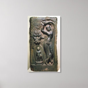 Koningin Maya baart boeddha Canvas Afdruk