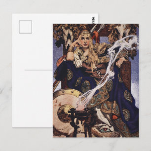 Koningin Medb Keltische Mythologie door J.C. Leyen Briefkaart