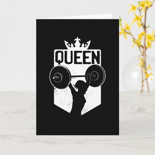 koningin met gewicht kaart (Gele Bloem)