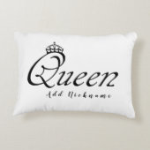Koningin met Kroon Accent Kussen (Achterkant)