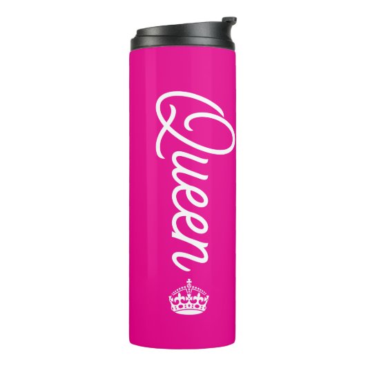 Koningin Met Kroon Thermosbeker (Gedraaid links)