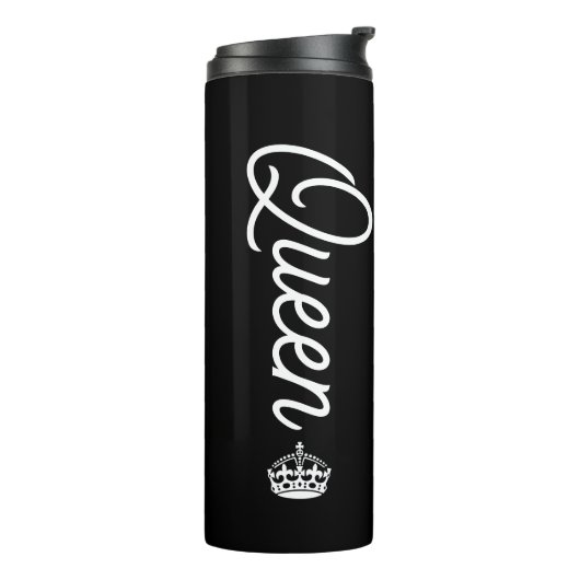 Koningin Met Kroon Thermosbeker (Gedraaid links)