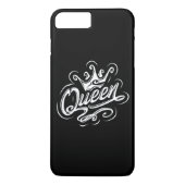 Koningin met kroon, Typografie Design Case-Mate iPhone Case (Achterkant)