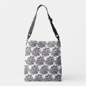 Koningin met kroon, Typografie Design Crossbody Tas (Achterkant)