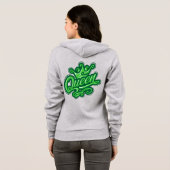 Koningin met kroon, Typografie Design Hoodie (Achterkant volledig)