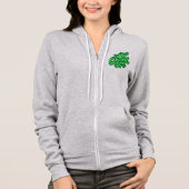Koningin met kroon, Typografie Design Hoodie (Voorkant)