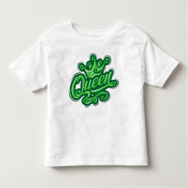 Koningin met kroon, Typografie Design Kinder Shirts